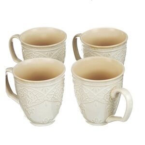 The Pioneer Woman Farmhouse Lace Mugs